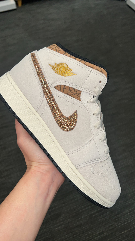 Air Jordan 1 Mid SE with Swarovski Crystals