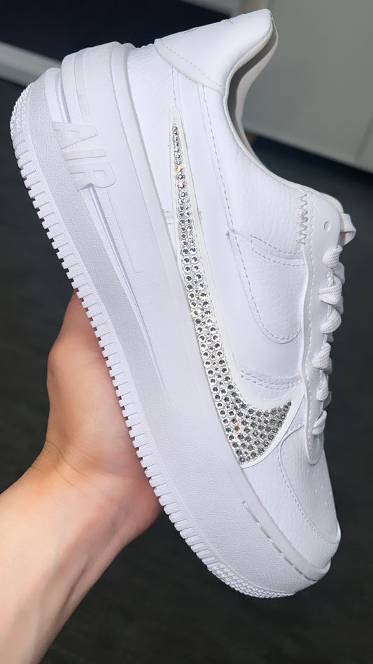 Nike Air Force 1 Platform with Swarovski Crystals