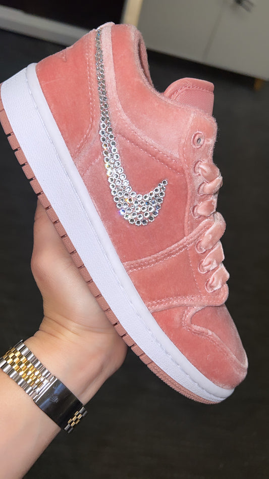 Air Jordan 1 Low 'Velvet' with Swarovski Crystals