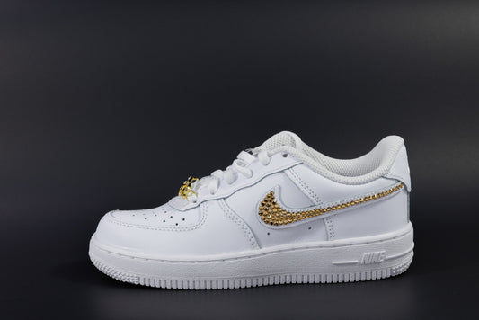 Kids Nike Air Force 1 with Swarovski Crystals